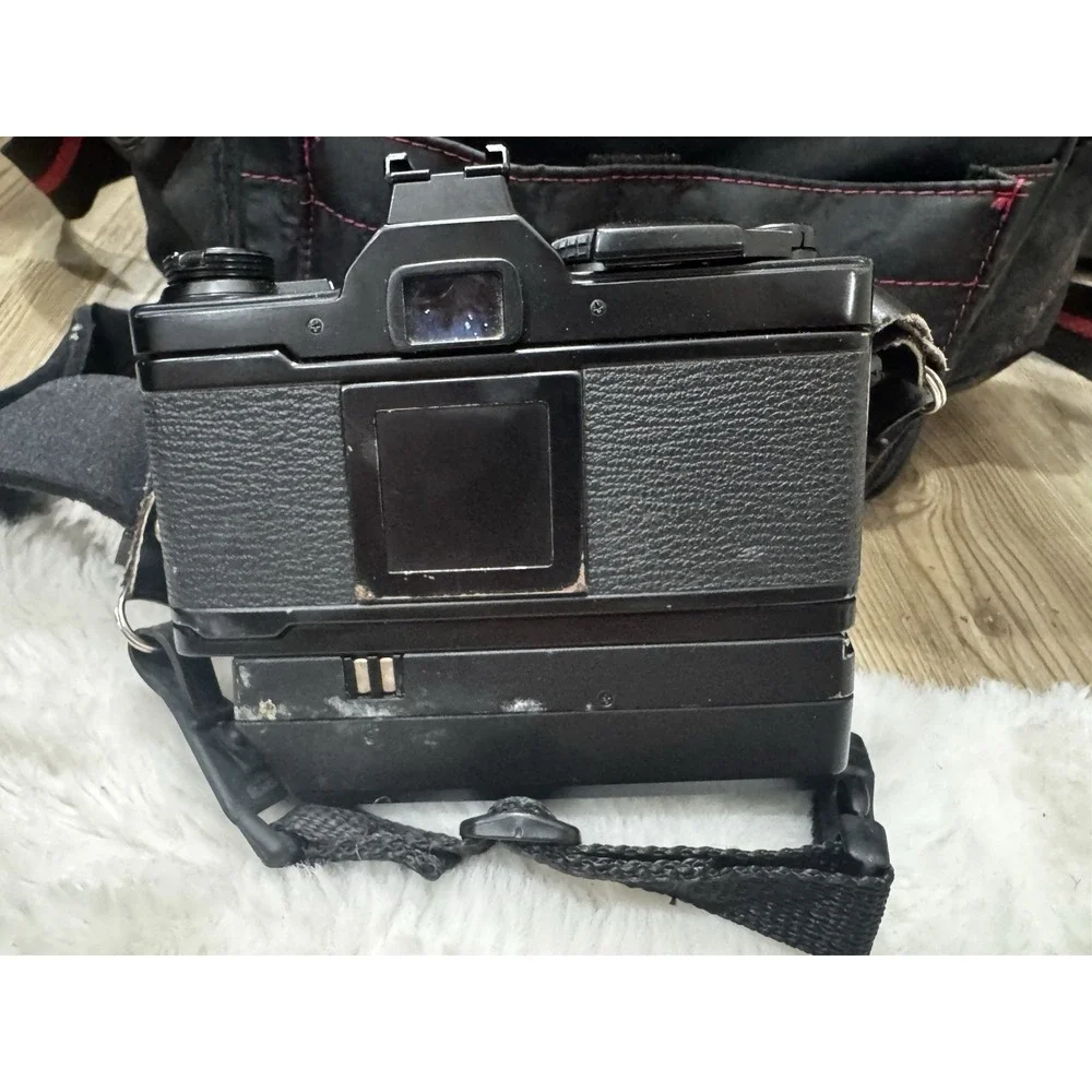Olympus OM-2S Program 35mm Film Camera Kit 35-70mm Lens Winder Tested